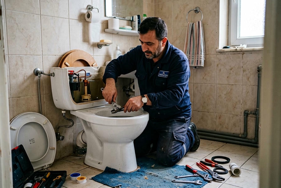WC Tuvalet Tıkanıklığı Açma